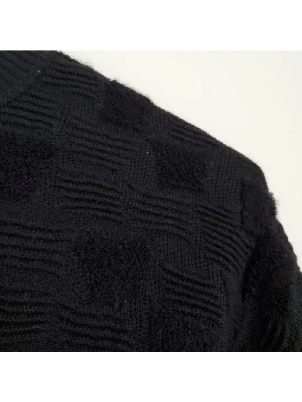 Beau Brummel vintage wool sweater textured knit crew neck